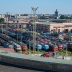 Панорама локомотивного депо Санкт-Петербург - пассажирский - Московский